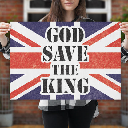 CraftStar God Save The King Large Flag Stencil Template