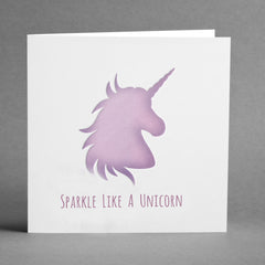 CraftStar Unicorn Stencil on Card
