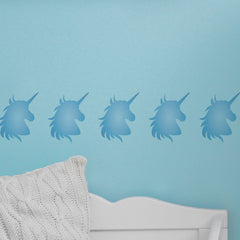 CraftStar Unicorn Stencil on Bedroom Wall