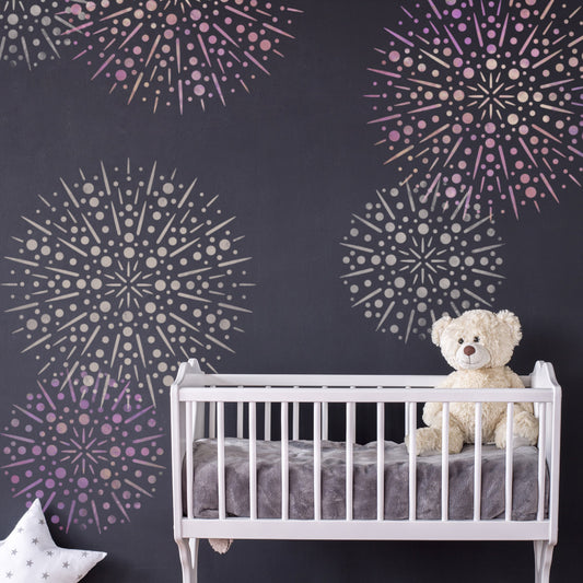 CraftStar Large Firework Mandala Stencil