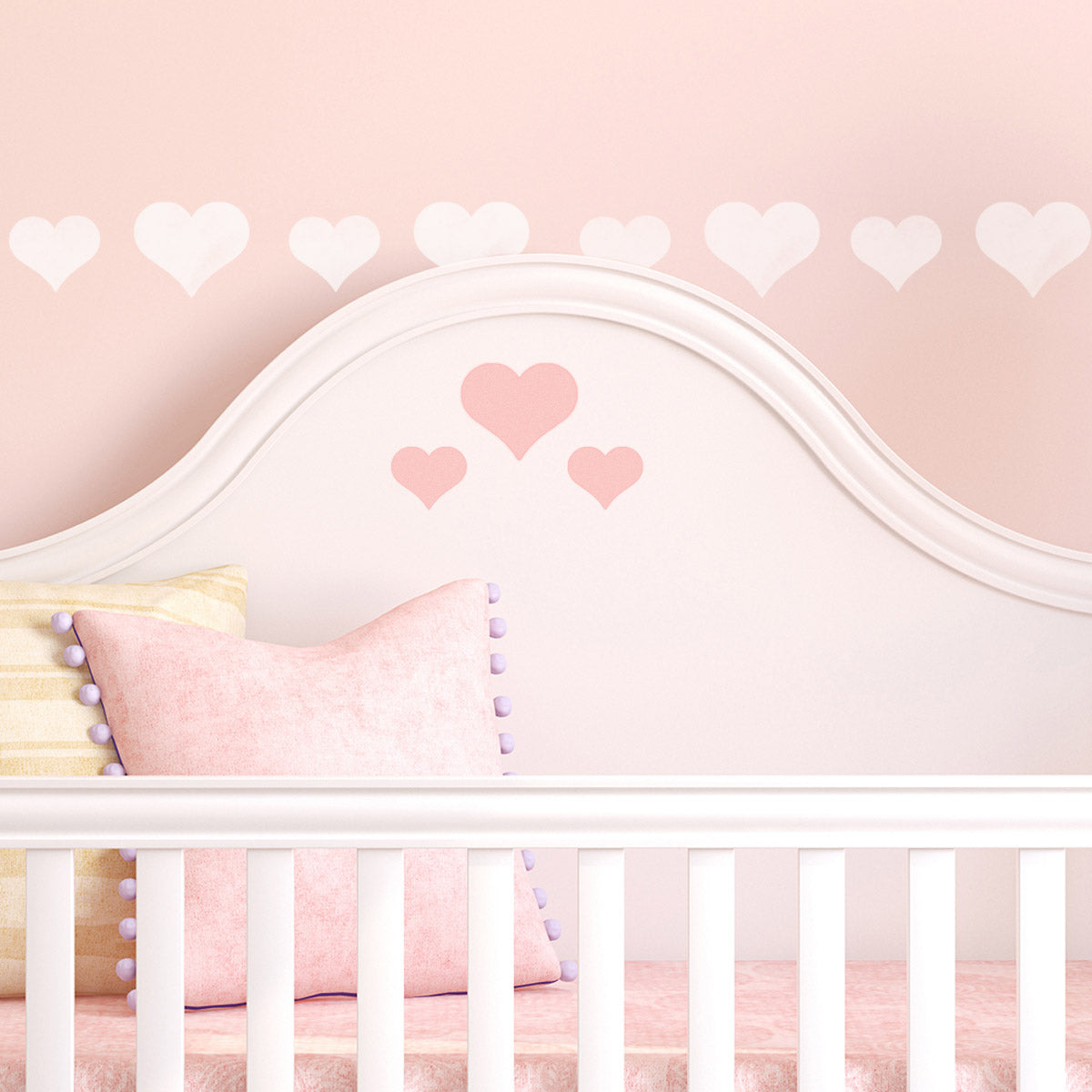 CraftStar Hearts Stencil Set in Nursery