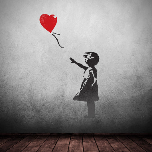 CraftStar Banksy Balloon Girl Stencil - Graffiti Wall Art