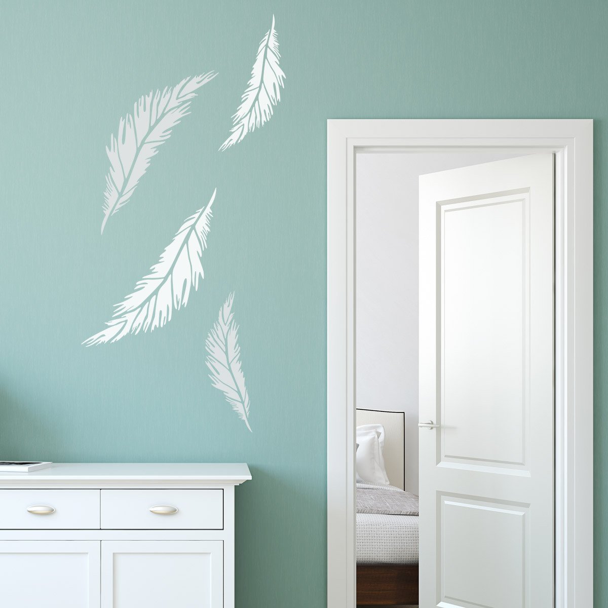 CraftStar Feather Stencil Examples