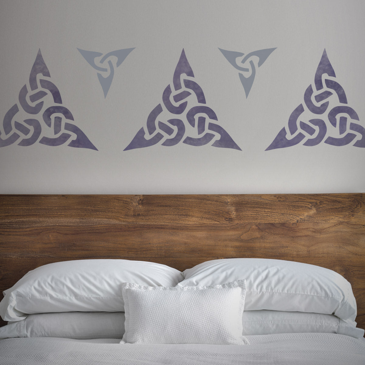 CraftStar Celtic Trinity Knot Stencil Set in Purples
