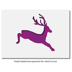 CraftStar Leaping Stag Stencil Layout