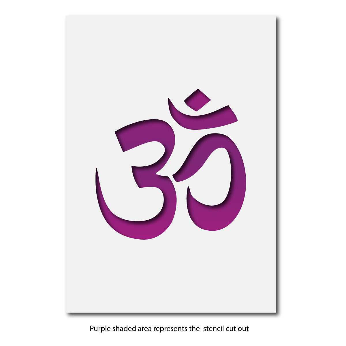 Om Wall Stencil (Sanskrit Aum Symbol)