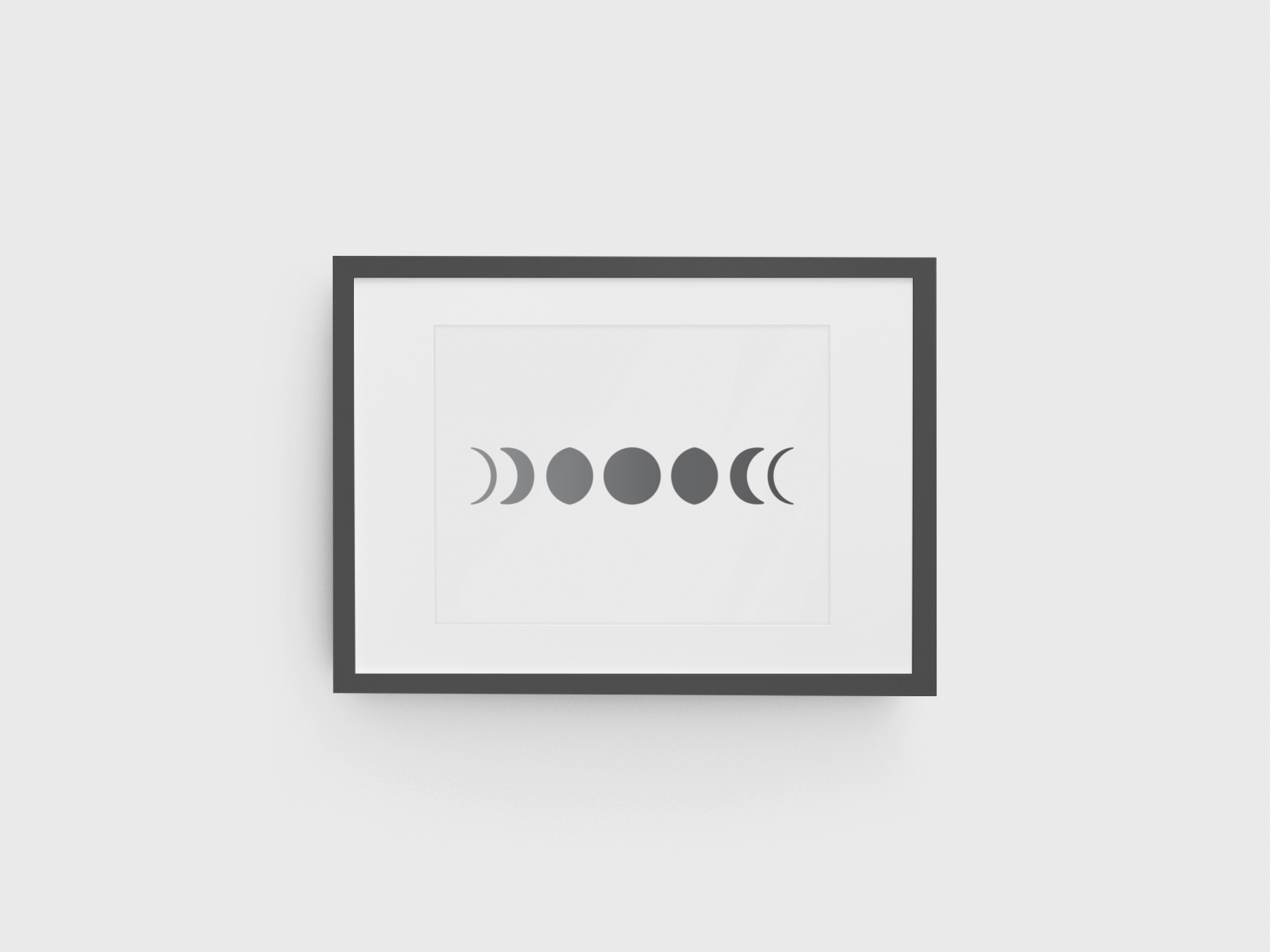 CraftStar Large Phases of The Moon Wall Stencil Used to Make Wall Art