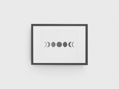 CraftStar Large Phases of The Moon Wall Stencil Used to Make Wall Art