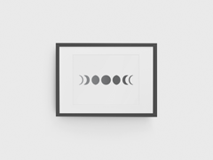 CraftStar Large Phases of The Moon Wall Stencil Used to Make Wall Art