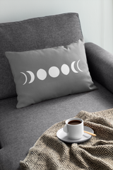 CraftStar Large Phases of The Moon Wall Stencil painted on fabric