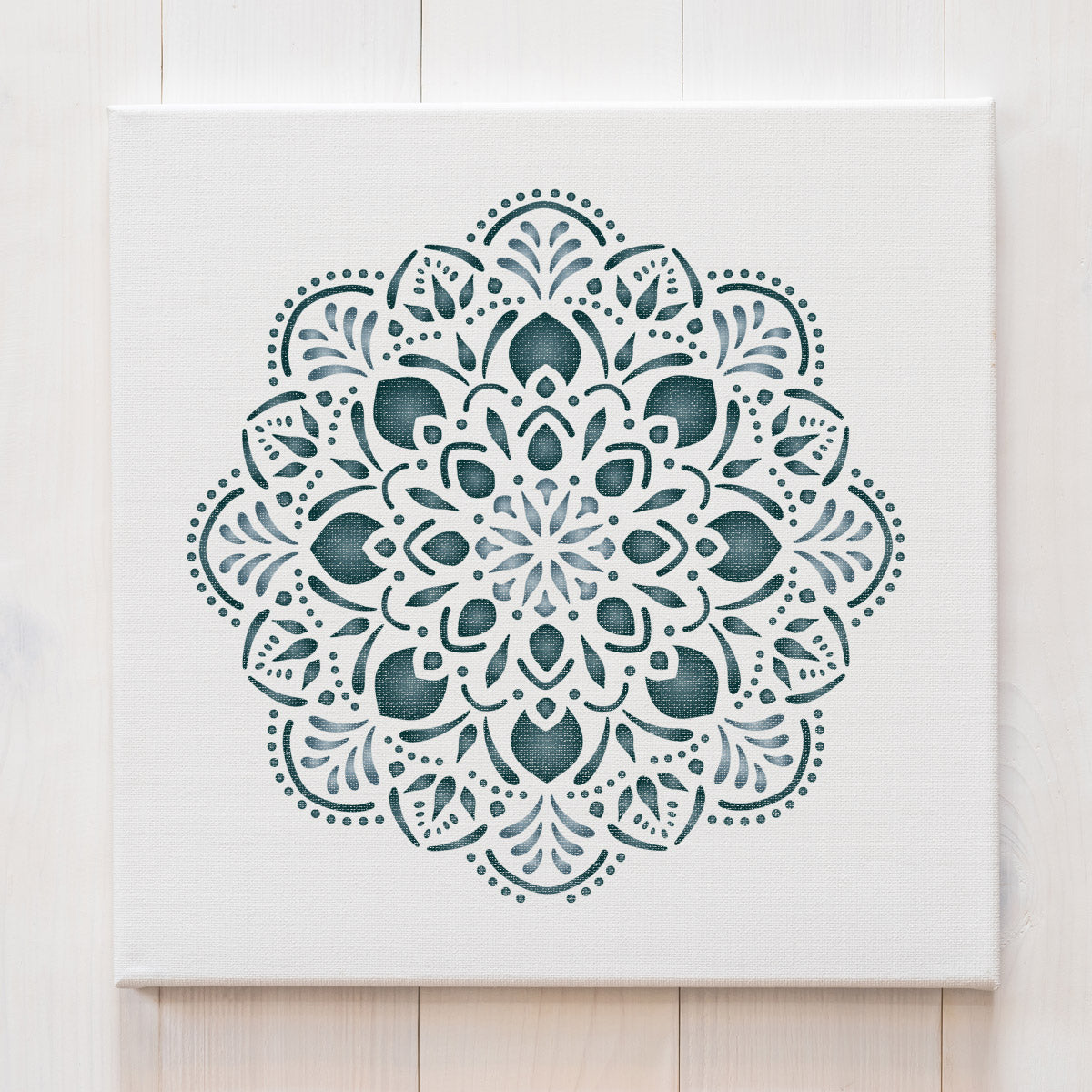 Craftstar Pushpa Mandala Stencil on canvas