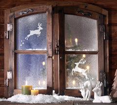 Small Reindeer Stencil - Christmas Window Decoration