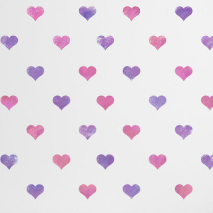 CraftStar Seamless Pattern Heart Stencil on Wall Close Up