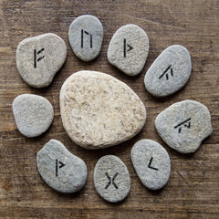 CraftStar Runic Alphabet Stencil  used for painting rune stones