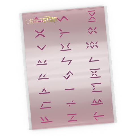 CraftStar Runic Alphabet Stencil 