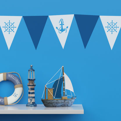 CraftStar Seaside Bunting Stencil Set