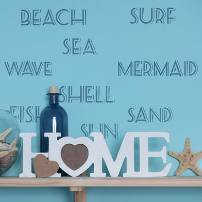 CraftStar Seaside Words Stencil