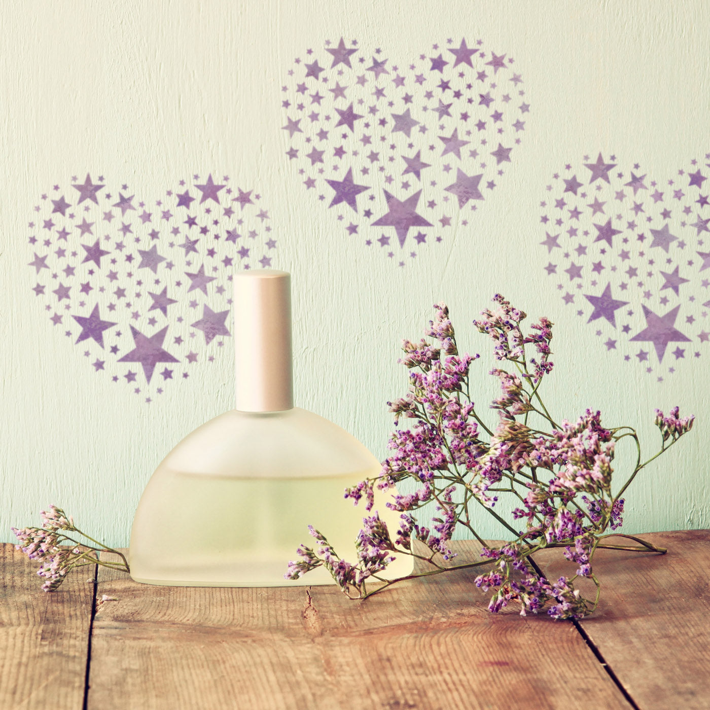 CraftStar Star Pattern Heart Stencil