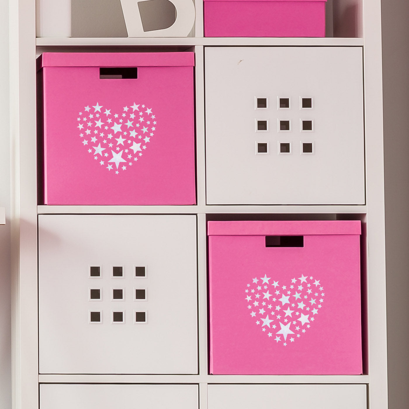 CraftStar Star Pattern Heart Stencil