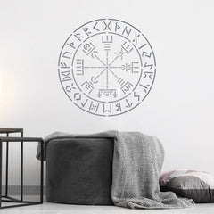 CraftStar Vegvisir Stencil Used for Painting on Wall