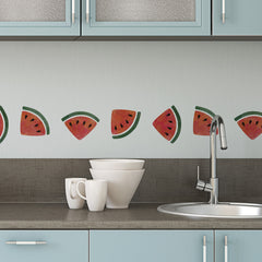 CraftStar Watermelon Border Stencil in Kitchen