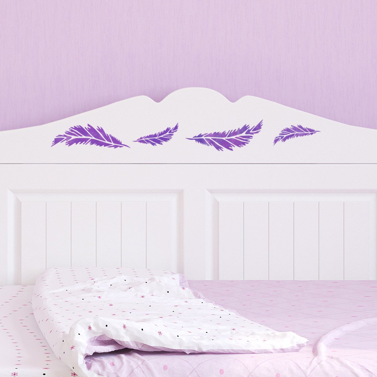 Small Feather Stencil Set - Reusable DIY Craft Template | CraftStar