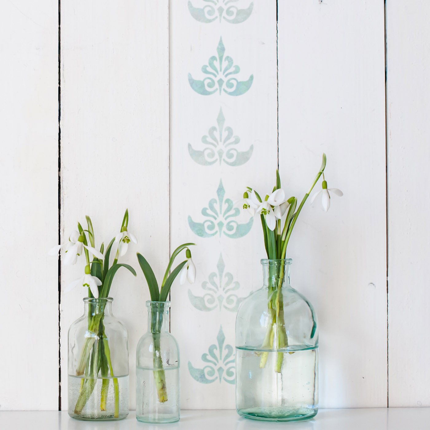 CraftStar Ornate Fleur De Lys Stencil on Wood